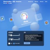 すりガラス風のCSSを、プレビューで確認しながらコードを生成できる・「Glassmorphism」