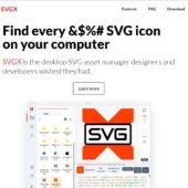 SVGの編集や最適化、変換、管理や検索が可能なSVG管理デスクトップアプリ・「SVGX」