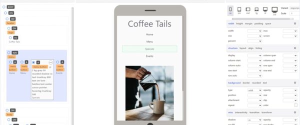 Tailwind.cssを使ったプロトタイプをノーコードで作れるWebアプリ・「Karacks」
