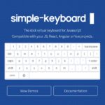 仮想キーボードを実装する非依存で軽量なJavaScriptライブラリ・「Simple-keyboard」