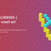 立方体で作るボクセルアートを簡単な操作で作成、公開できる・「VOXELCANVAS」