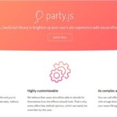 任意の要素に好みのエフェクトを付与できるシンプルなJavaScriptライブラリ・「party.js」