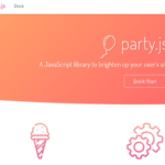 クリック時にパーティ風エフェクトを作る「party.js」