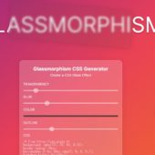 CSS製のすりガラスを見た目を確認しながら作れるWebアプリ・「css.glass」
