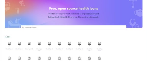 医療や健康に関するシンプルなアイコンをOSSとして配布する・「Health Icons」