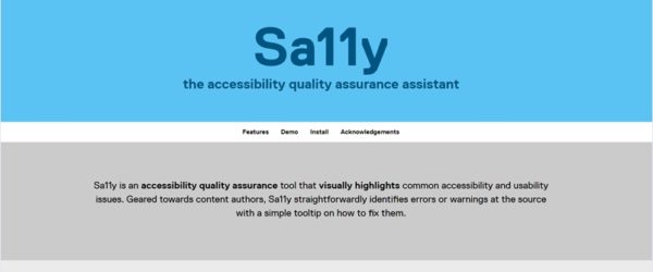 Webサイトに組み込んだりブックマークレットとして使えるOSSのアクセシビリティチェックツール・「Sa11y」
