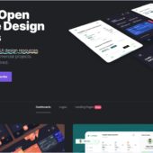 複数のダッシュボードUIを全てオープンソースとしてFigmaで提供している・「Openby.design」