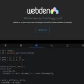 モバイルデバイス向けのJSFiddleライクなオープンソースのコード実行ツール・「WebDen」