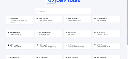 ブックマークしておくと便利！Web制作に役立つさまざまなツールが一箇所で利用できる -SmallDev.tools