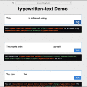 これなら実装がすごく簡単！タイプライターのエフェクトを実装できるスクリプト typewritten-text