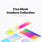 iOSの背景っぽい画像が色々と入手できる「Free Mesh Gradient Collection」