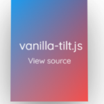 マウスホバーで傾き立体的なブロックを表現できる「Vanilla-tilt.js」