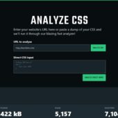 任意のWebサイトのCSSを解析して詳細なデータを提供してくれるWebアプリ・「ANALYZE CSS」