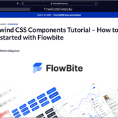 Tailwind CSSが初めての人でも簡単！ UIコンポーネントを実装するチュートリアル -FlowBiteがかなり便利