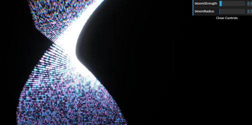 Three.jsでチーム○ボっぽいパーティクルを画面上に散らせるアニメーション