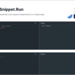 1つのページで複数のJavaScriptコードスニペットを個別に実行できるWebアプリ・「CodeSnippet.Run」