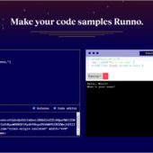 JavaScriptやPython、SQLiteなどのコードをブラウザ上で実行テスト、embedも出来るOSS・「Runno」