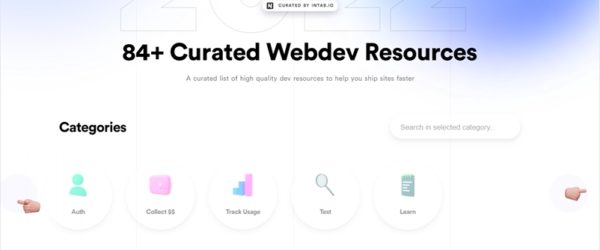 Web開発時に重宝するツールやリソースをカテゴリにわめてまとめた・「DevBox」