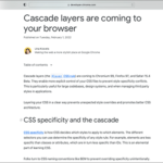 CSSの新機能カスケードレイヤーが主要ブラウザにサポートされます、最初に理解しておきたい基礎知識を解説