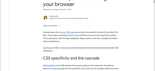 CSSの新機能カスケードレイヤーが主要ブラウザにサポートされます、最初に理解しておきたい基礎知識を解説