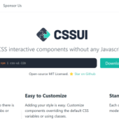JSを一切使わないCSSでできたドロップダウンなどのUI実装「CSSUI」