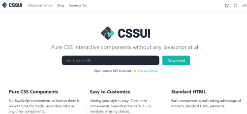JSを一切使わないCSSでできたドロップダウンなどのUI実装「CSSUI」