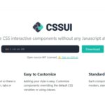 タブやスライドメニュー、アコーディオンなどJavaScriptを使わずCSSのみで実装できるインタラクティブUIコンポーネントのライブラリ・「CSSUI」