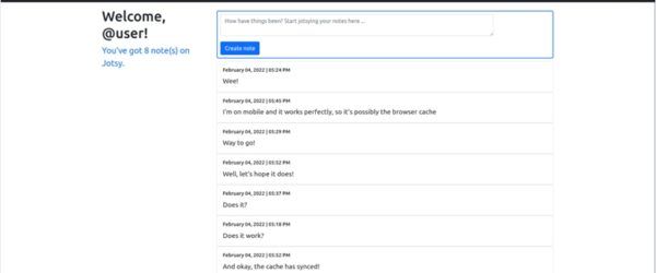 シンプルさを重視したオープンソースのメモ取りアプリ・「Jotsy」