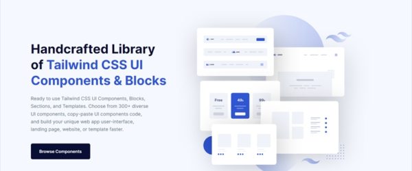 モダンなWebサイト構築の為のTailwind.css向けUIコンポーネントライブラリ・「TailGrids」