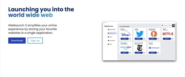 各OSに対応、Webアプリ等のブックマークの他にチャット機能やリマインダーも備えたデスクトップアプリ・「Weblaunch」