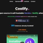 オープンソースでセルフホスト可能なHeroku / Netlify代替・「Coolify」