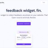 Airtableライクに使えるOSSのROWYで管理できるフィードバック用のOSSウィジェット・「Feedback Fin」