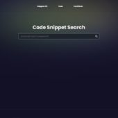 様々なプログラミング言語の便利なコードスニペットを検索できる・「snipt.dev」