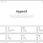 コピペで使えるオープンソースのTailwind.css用コンポーネントのコレクション・「HyperUI」