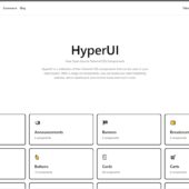 コピペで使えるオープンソースのTailwind.css用コンポーネントのコレクション・「HyperUI」