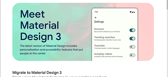 UIデザイナーは要チェック！ 新しくなったMaterial Design 3は可変フォントやアイコン、アクセシブルで使いやすいカラーに