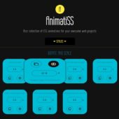 様々なタイプのCSSアニメーションを、その場で動作確認し、コードをコピーできる・「AnimatiSS」