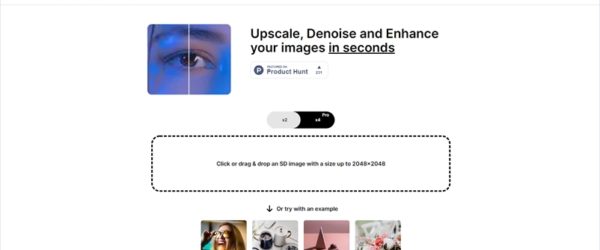 AIで画像を劣化させずにクオリティを維持したままサイズを倍にしてくれるWebアプリ・「Image Upscaler」