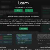 RedditやHacker News等のようなソーシャルニュースアグリゲーター/議論プラットフォームを構築する為のRust製OSS・「Lemmy」