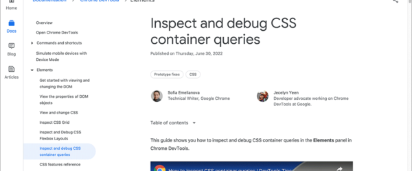 CSSの実装はコンテナクエリで大きく変わる！ コンテナクエリをデベロッパーツールで検証およびデバッグする方法