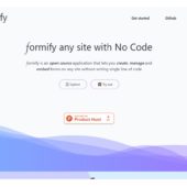 静的Webサイトでも設置できるフォームをノーコードで作成、管理できるOSS・「formify」