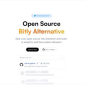 アナリティクス機能がビルトインされたオープンソースのBitly代替・「Dub」