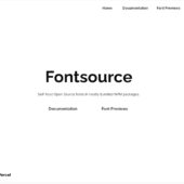 オープンソースのWEBフォントをnpmでインストールできるmonorepo・「Fontsource」