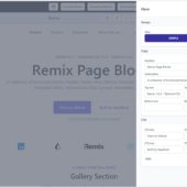RemixとTailwindで構成されたオープンソースのシンプルなブロック式Webサイトビルダー・「Remix Page Blocks」