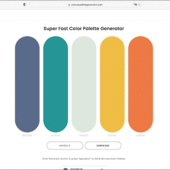 超高速！ デザインやイラストに最適な色を組み合わたカラーパレット🎨を生成する無料ツール -Colour Palette Generator