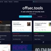 セキュリティに関する様々なツールを収集、カテゴライズしている・「offsec.tools」