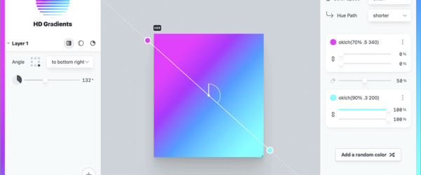 次世代のCSSグラデーションツールが美しすぎる！ すべての新しい色空間を完全にサポート -CSS HD Gradients