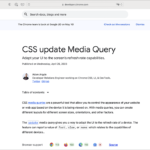 CSSの新機能、メディアクエリの新しいクエリ「update」がChrome 113で使用できるようになりました