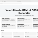 便利なのが登場！ フロントエンドの開発に役立つ最新ツールがひとまとめに利用できる -HTML＆CSS Code Generator