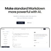 AI機能が搭載されたオープンソースのMarkdownエディタ・「MarkDX」